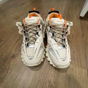 Balenciaga Track Sneakers - Beige and Orange